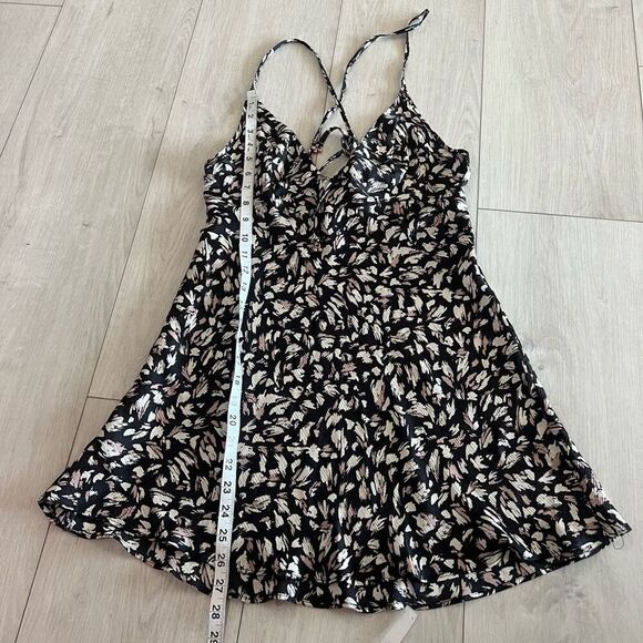 Free People Hang On Halter Mini Slip Dress Size S - Picture 2 of 7